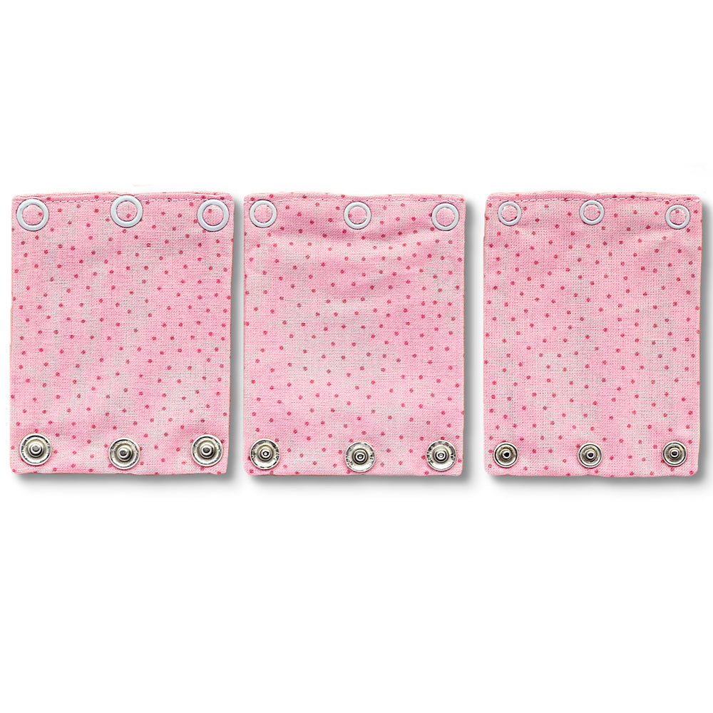 Milchmädchen - Bodyerweiterung/-verlängerung - in tollen Designs - 3 Stück in 3 Druckknopfgrößen