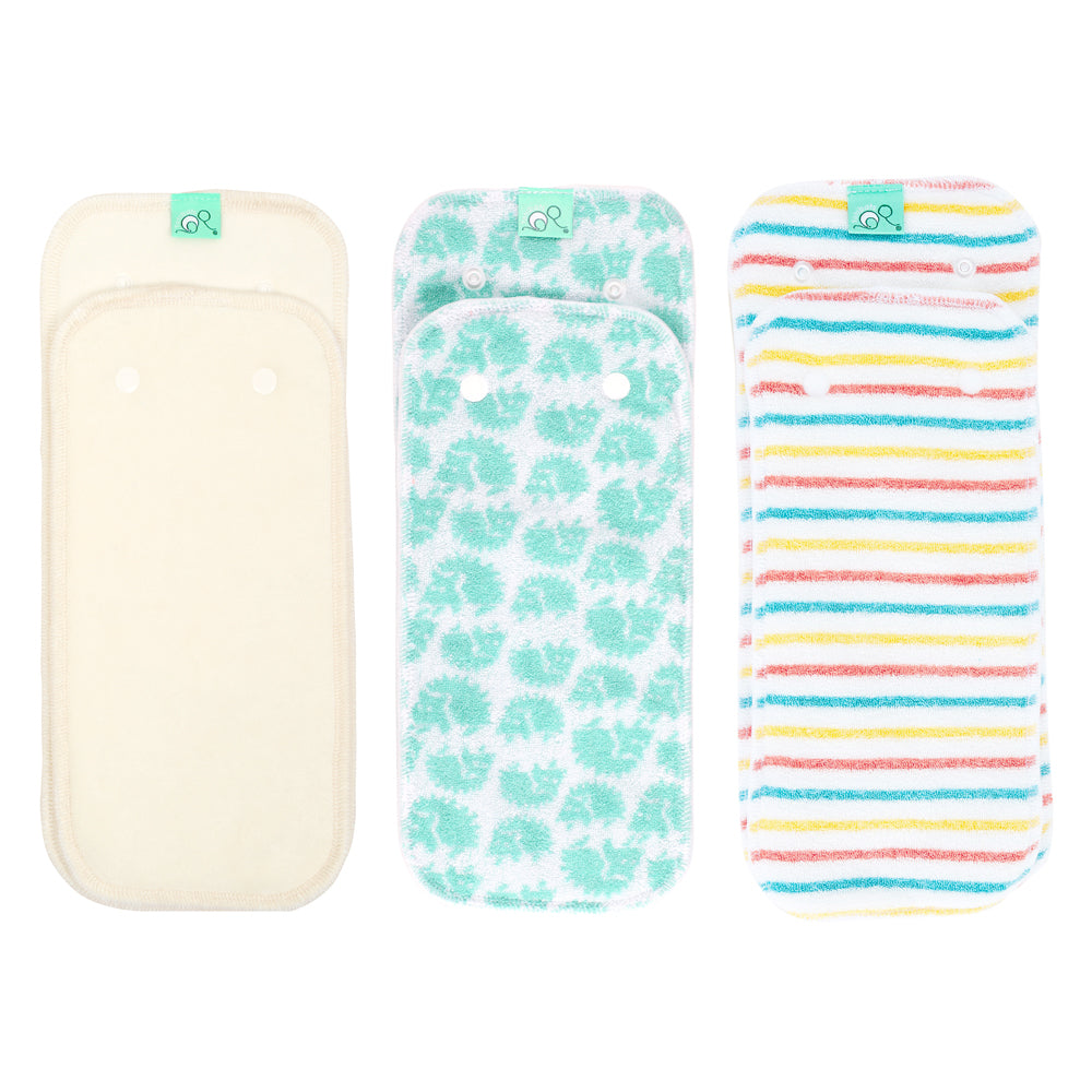 TotsBots - Bamboozle Pads (PeeNut) - Bambusviskose Saugeinlagen SET (Newborn + One Size)