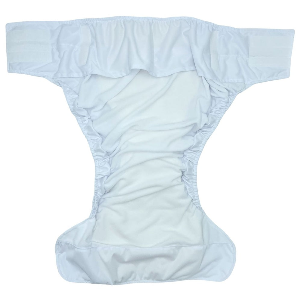 Pupus - Wiederverwendbare Stoffwindel für Erwachsene (mit Saugeinlage) - Weiß