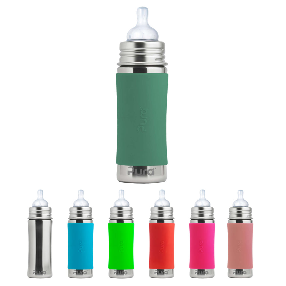 Pura Kiki Trinkflasche - 325ml - Weithalssauger (inkl. Schutzkappe)
