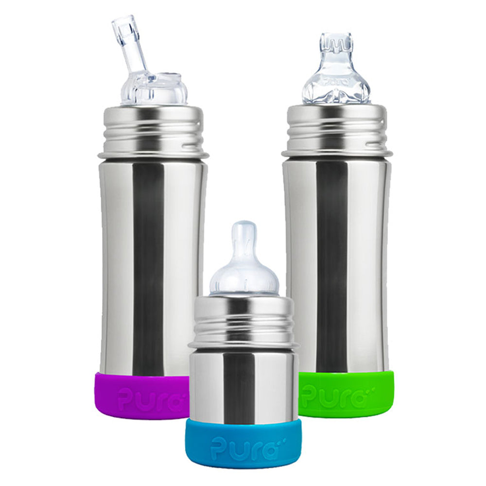 Pura Kiki - Bodenschutz (Bumper) für 150ml bis 325ml Flaschen (je 2 Stück)