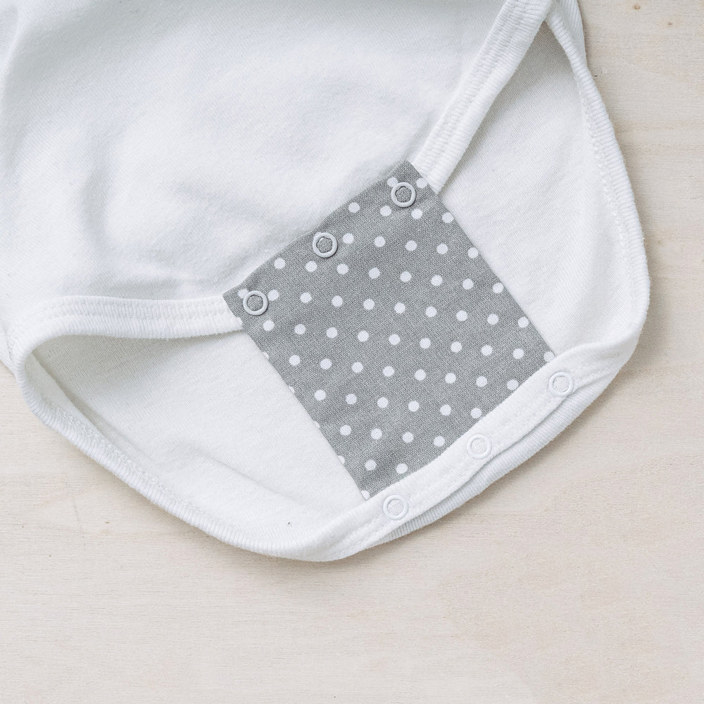 Milchmädchen - Bodyerweiterung/-verlängerung - in tollen Designs - 3 Stück in 3 Druckknopfgrößen