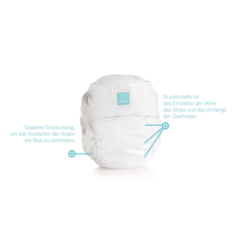 Seneo - Überhose weiß - Gr. S / M / L - Inkontinenz Versorgung Erwachsene