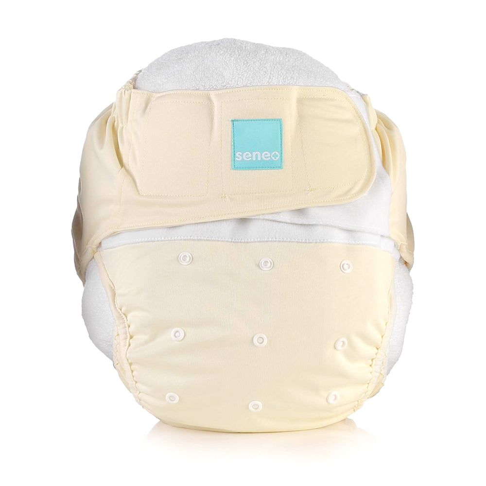 Seneo - Erwachsenen Stoffwindel (Inkontinenz Windel) - 3 Größen S, M und L - Pastellgelb