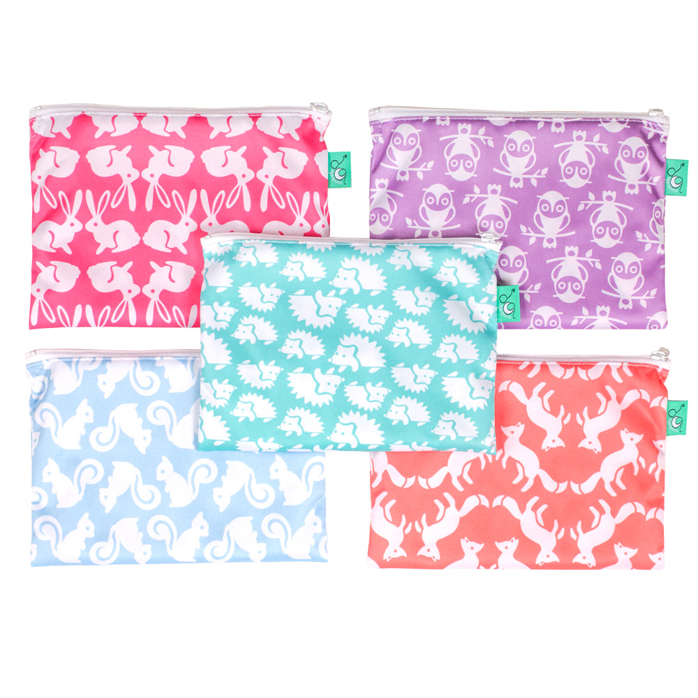 TotsBots wasserdichter Wipes Bag (15 x 18,5cm) mit waserdichtem Reisverschluss