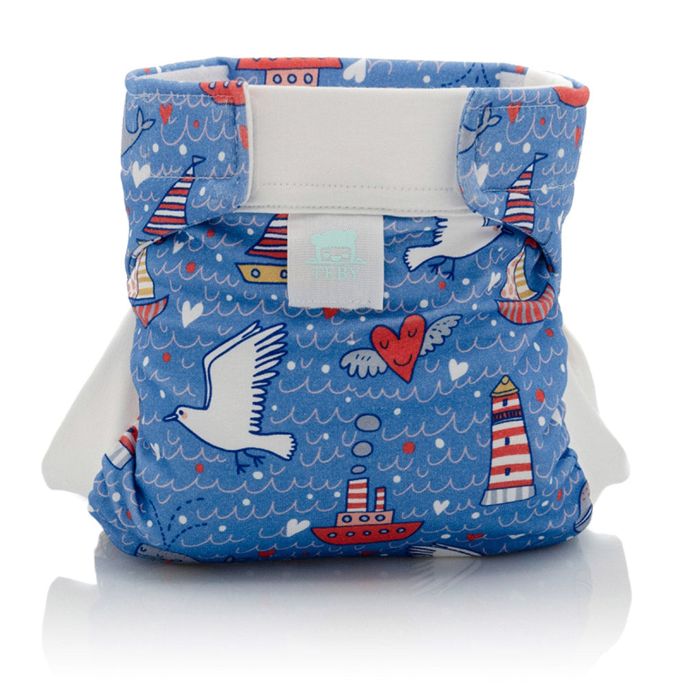 Culla di Teby (AI3) - Bio-Baumwolle Hybridwindel - (EINZELN) - I Love Sea