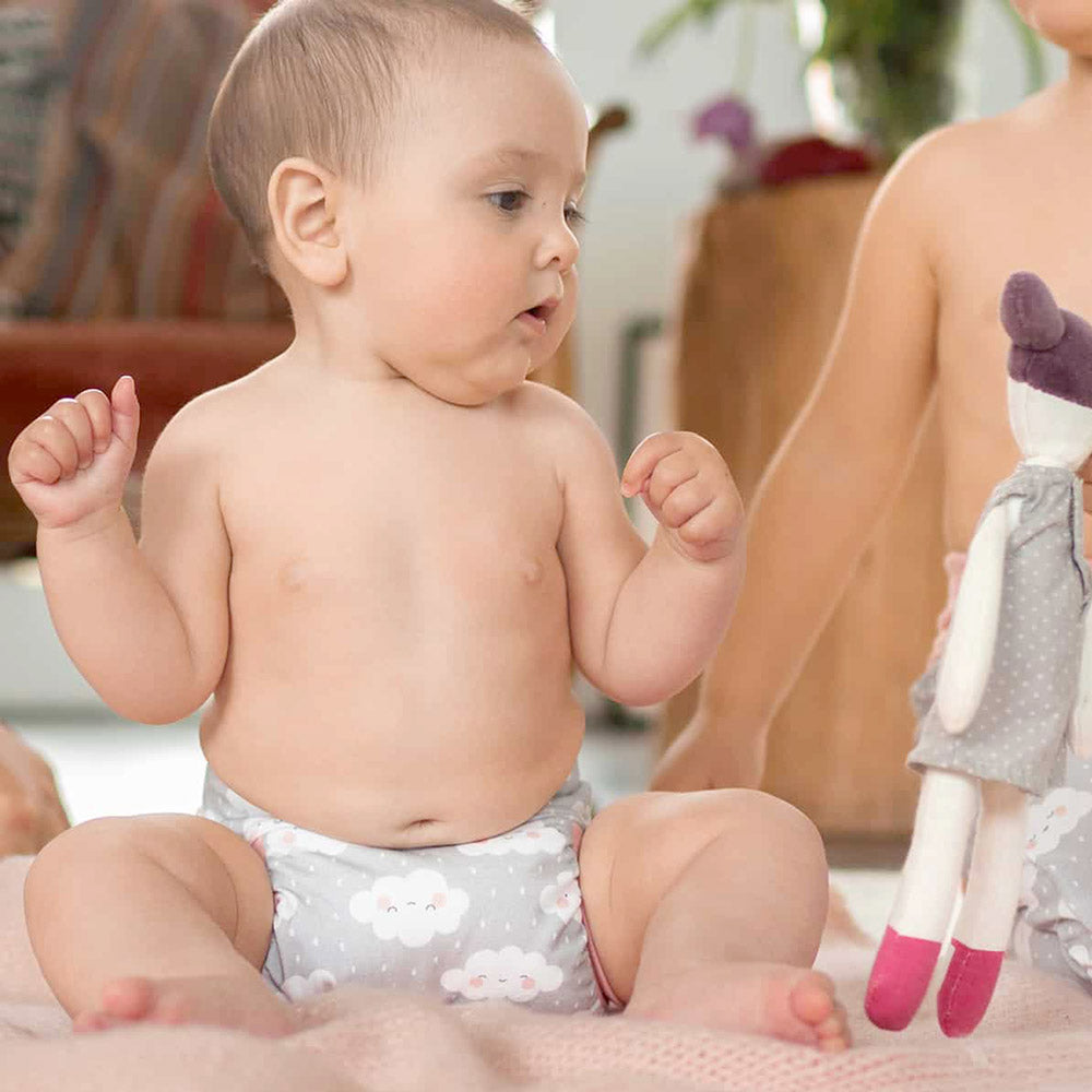 Culla di Teby (AI3) - Bio-Baumwolle Hybridwindel - (EINZELN) - Nuvolette