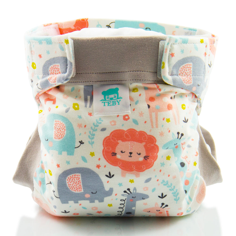 Culla di Teby (AI3) - Bio-Baumwolle Hybridwindel - (EINZELN) - Pink Jungle