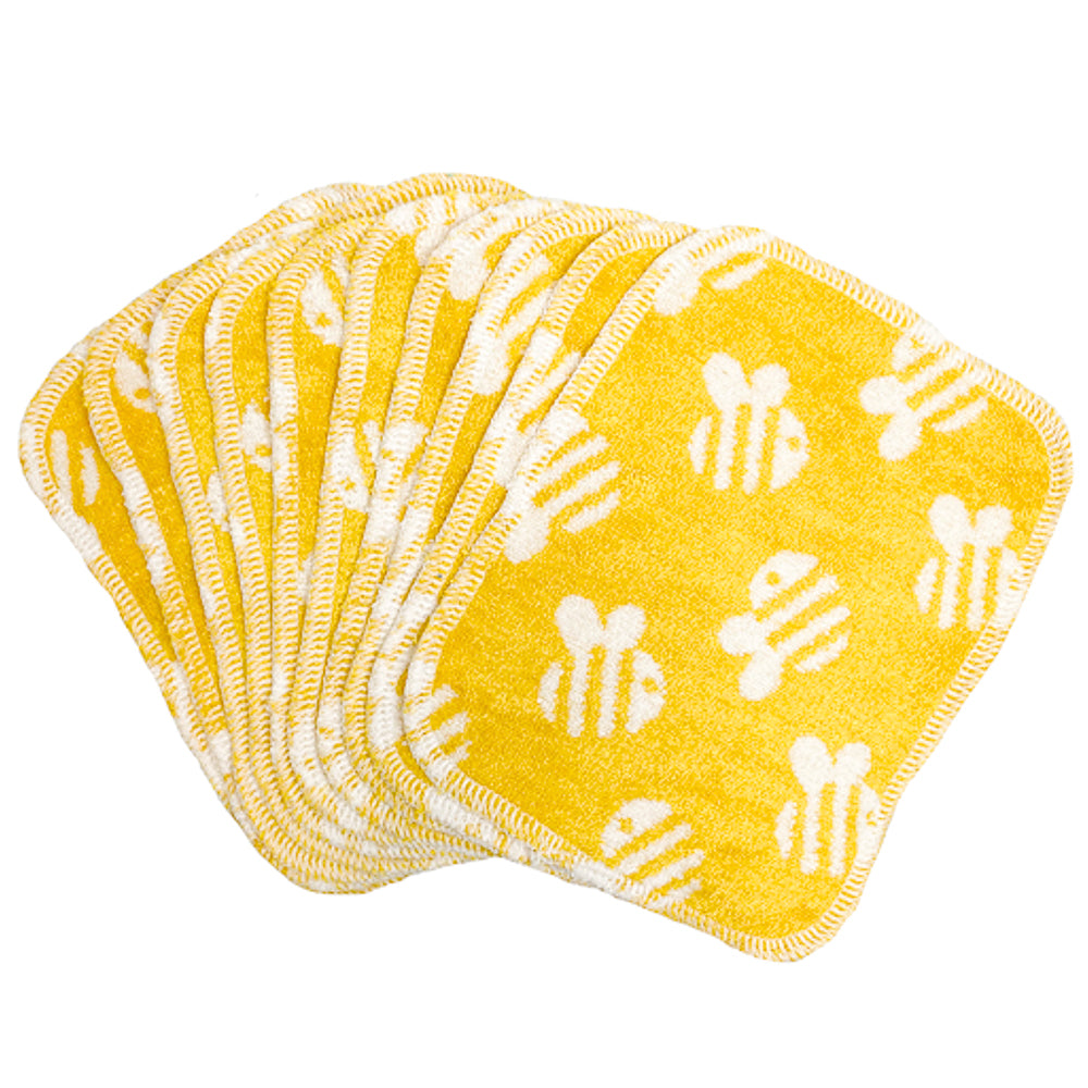 TotsBots - Wipes - Bambus-Feuchttücher (Waschlappen) - 17x13cm (10 Stück)