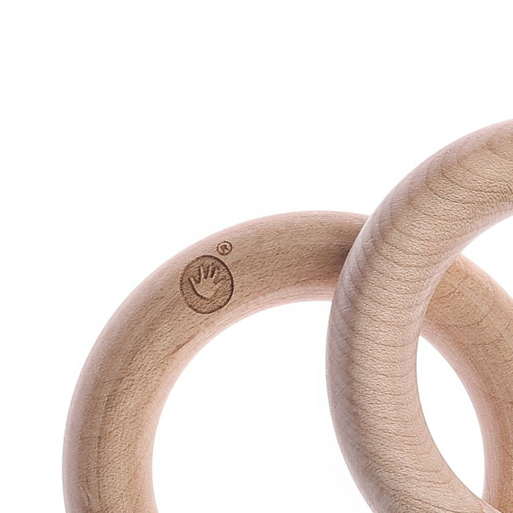 XKKO - Beißringe aus umweltfreundlichem Ahorn Holz - 2 Stück