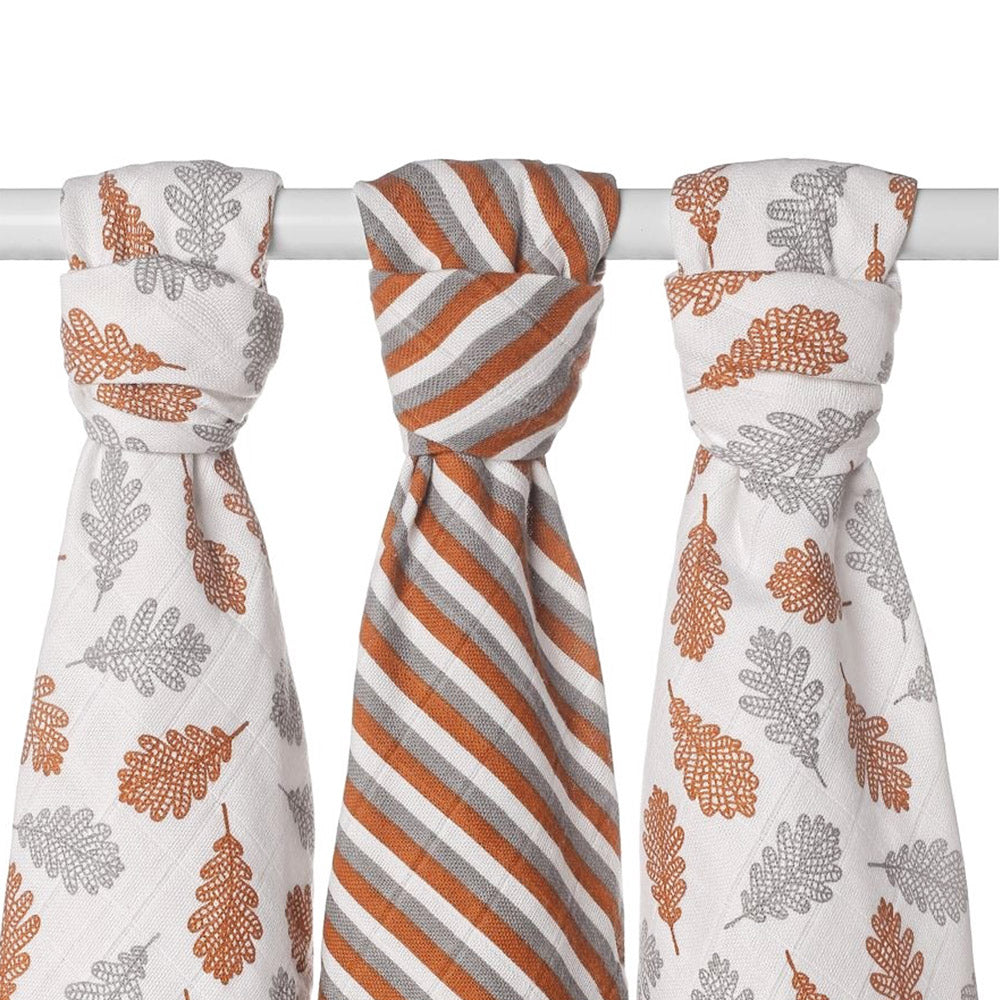 XKKO - Organic Mullwindeln - 100% Bio-Baumwolle - (Alte Zeiten) - 70x70cm