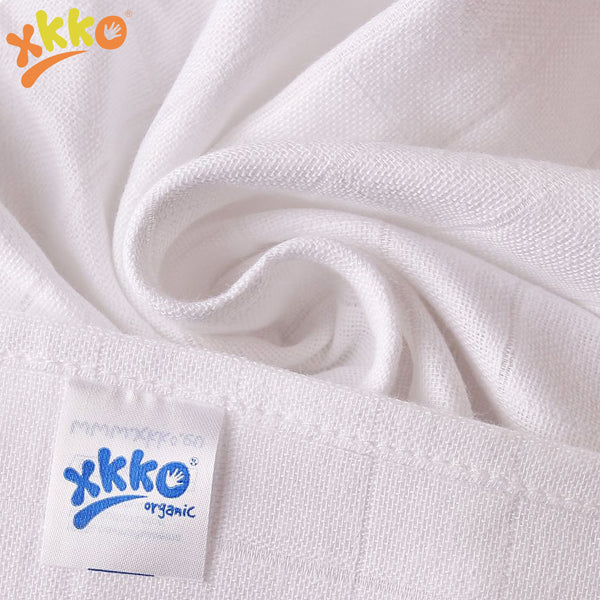 XKKO - Organic Mullwindeln - 100% Bio-Baumwolle - (Alte Zeiten) - 90x100cm - 3 Stück