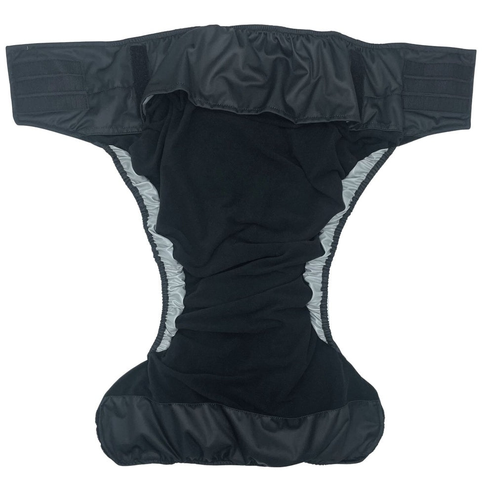 Pupus - Wiederverwendbare Stoffwindel für Erwachsene (mit Saugeinlage) - Schwarz