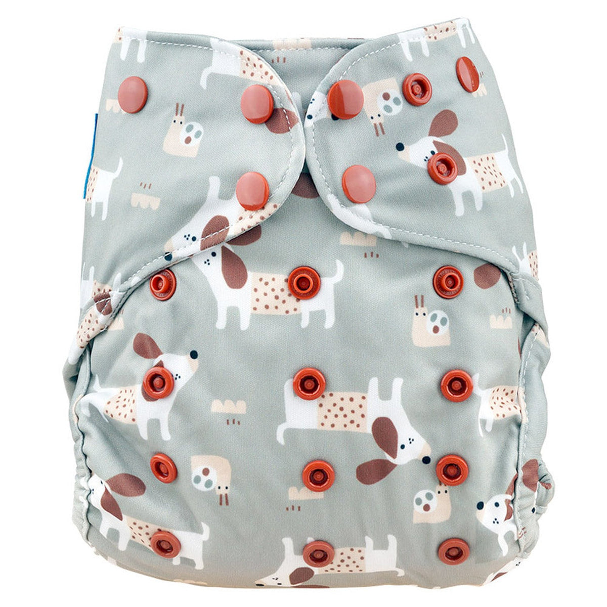 Blümchen Eco Shell 2in1 Überhose mit Druckknöpfen, One Size (3–16 kg) im Design Cozy Dog