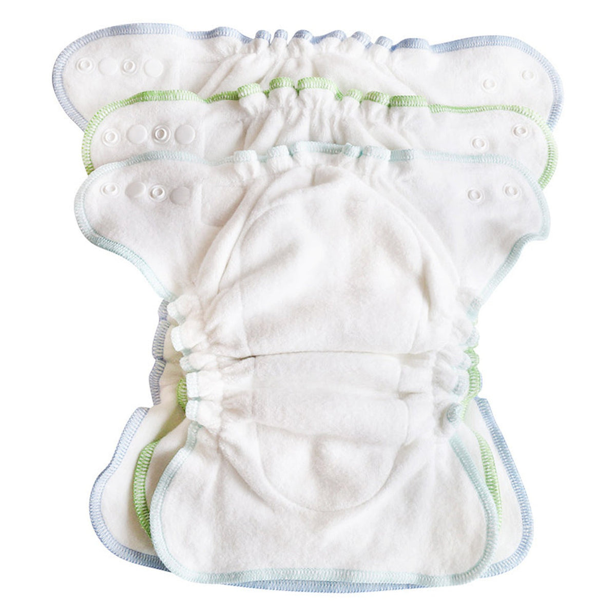 Blümchen Kuschelwindel (Höschenwindel) aus 100 % Bio-Baumwolle, Größenvergleich Newborn, Small und One Size