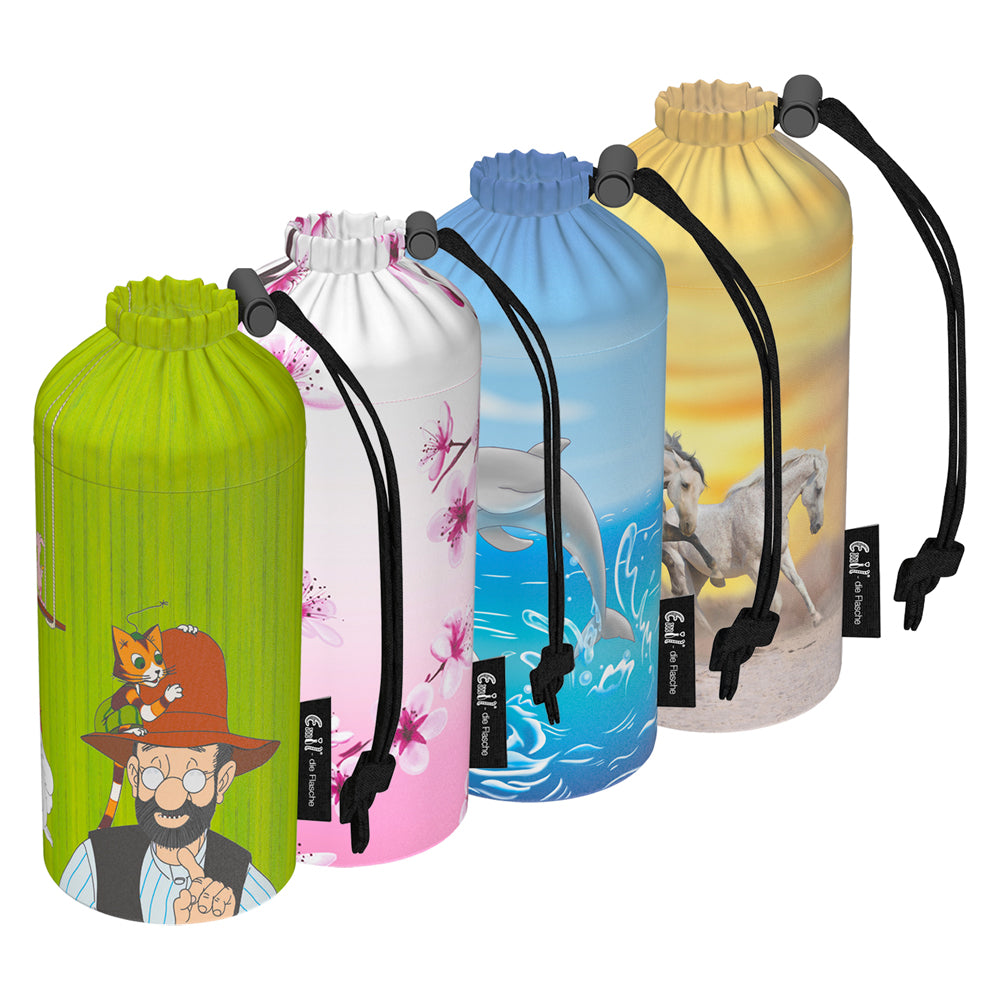 Emil Flaschenbeutel aus Polyester für Emil die Flasche 400 ml – Übersicht verschiedener Designs