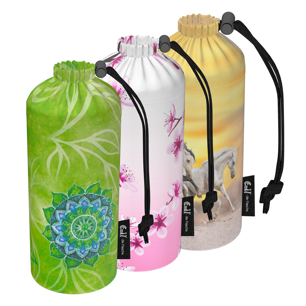 Emil Flaschenbeutel aus Polyester für Emil die Flasche 600 ml – Übersicht verschiedener Designs