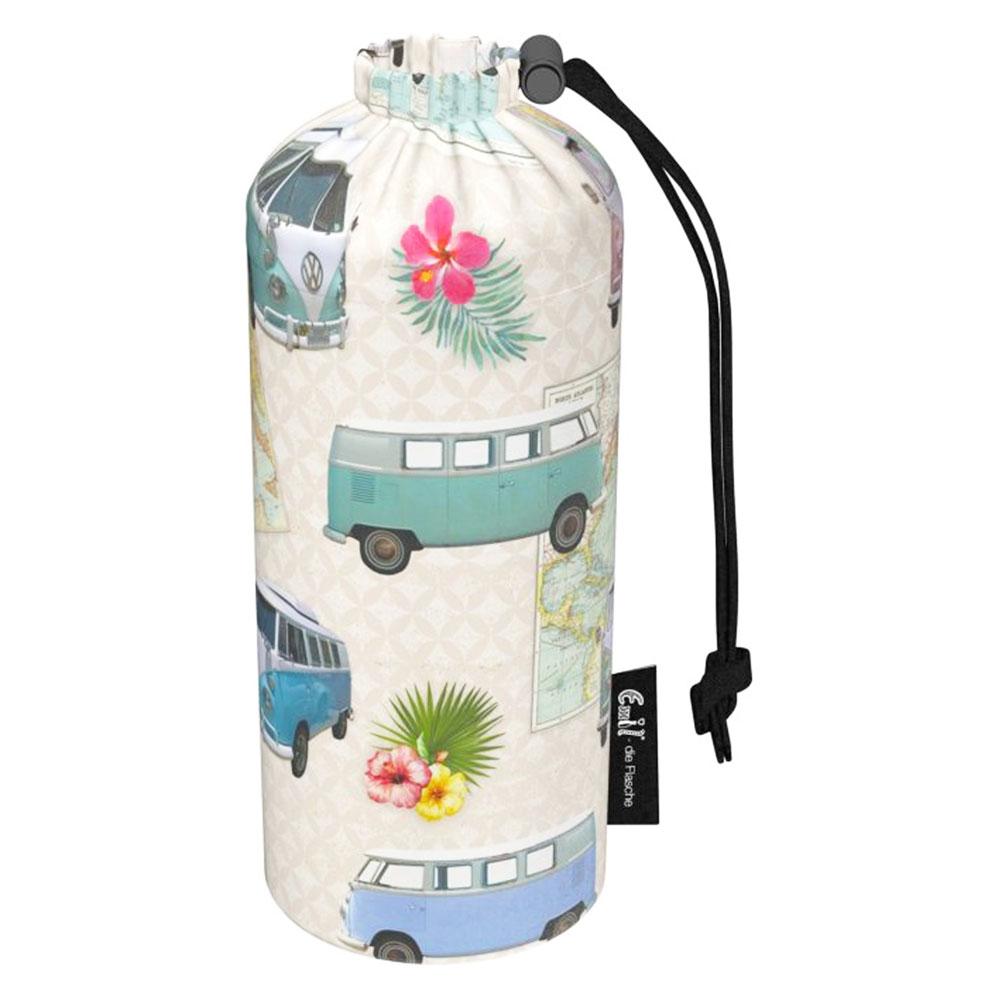 Emil Flaschenbeutel (Ersatzhülle) aus Bio-Baumwolle für Emil die Flasche 750 ml im Design Bulli