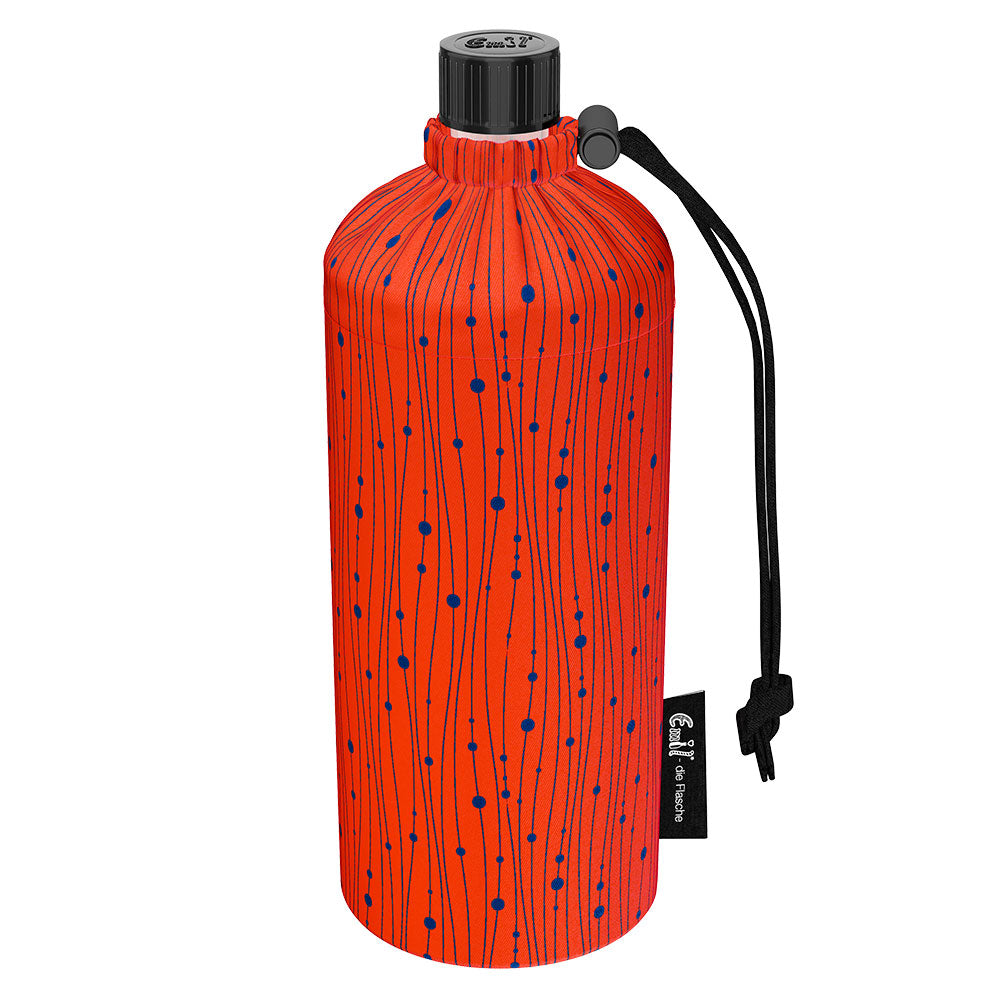 Emil die Flasche (600ml) - Komplettset (Bio-Baumwolle-Überzug) - Koralle