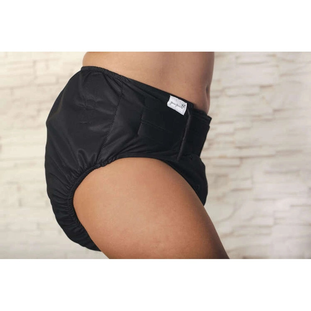 Pupus - Wiederverwendbare Stoffwindel für Erwachsene (mit Saugeinlage) - Schwarz