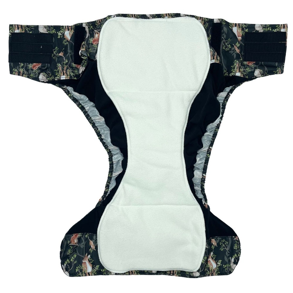 Pupus - Wiederverwendbare Stoffwindel für Erwachsene (mit Saugeinlage) - Weiß