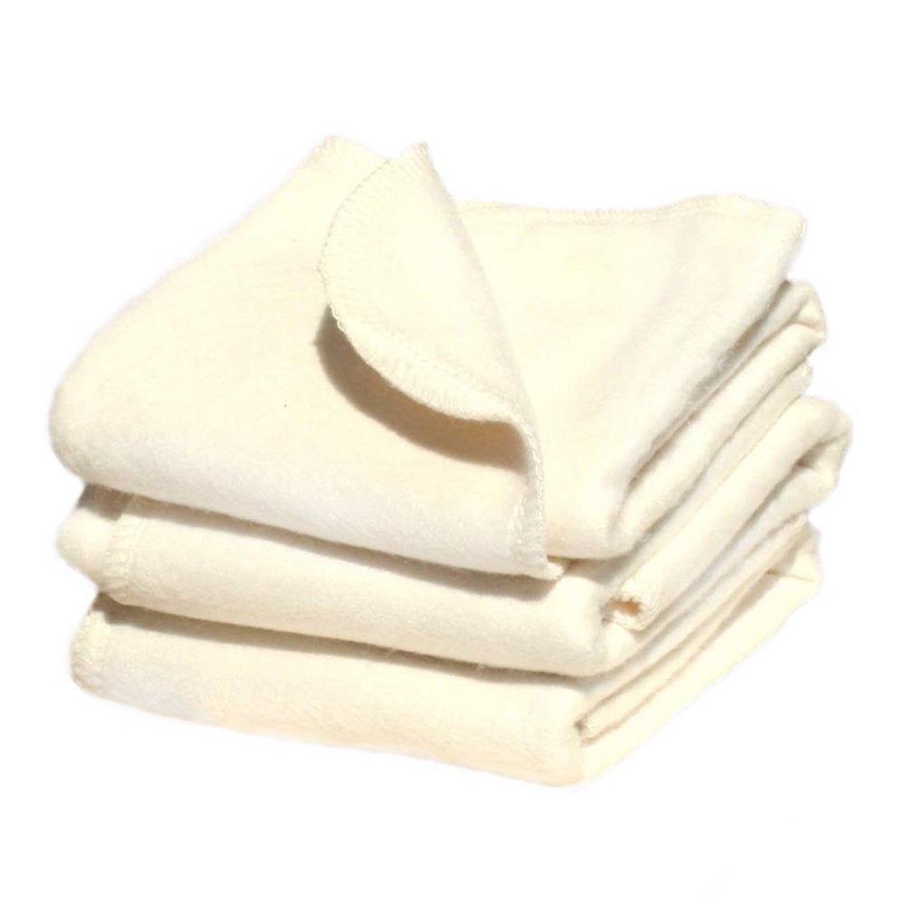 Gestapelte Little Lamb Bambus-Prefolds, kuschelweiche Faltwindeln für Pocketwindel und Überhose