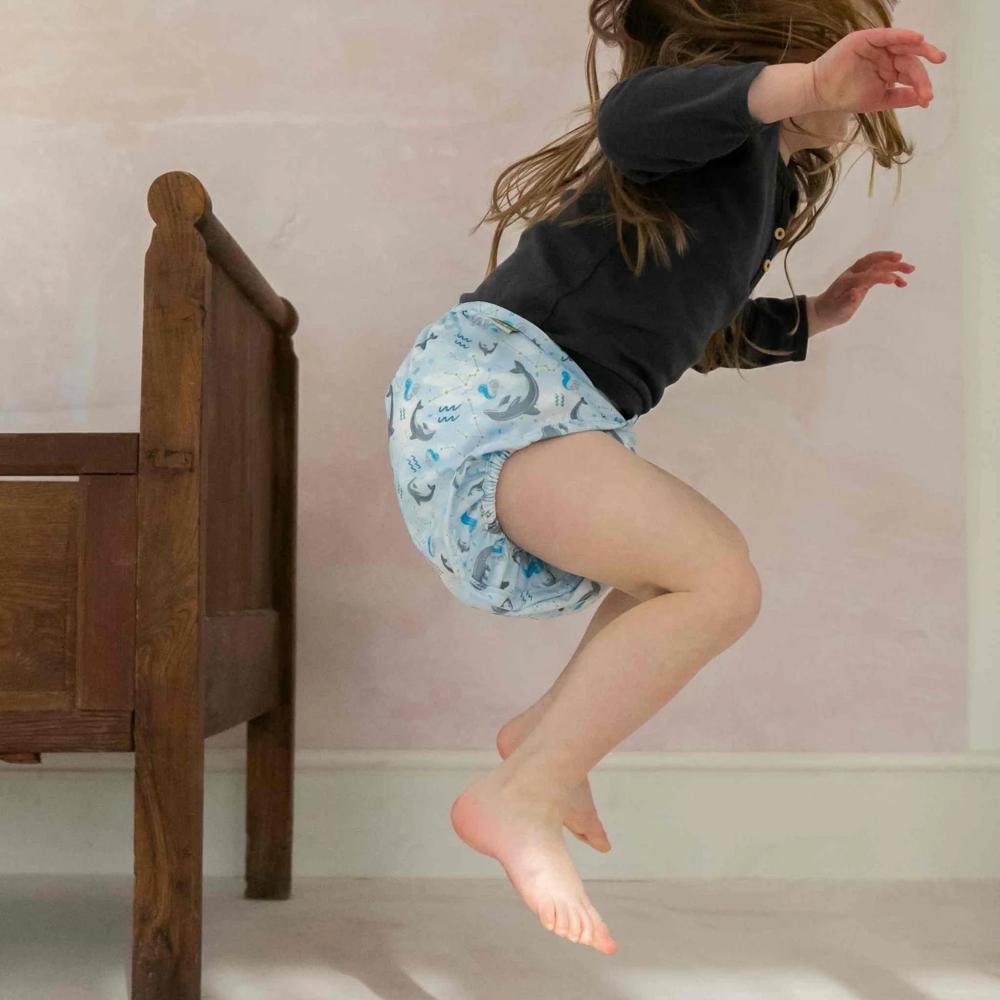 Little Lamb - Überhose (Stretchy PUL-Wrap) - XL für Kinder über 16 kg