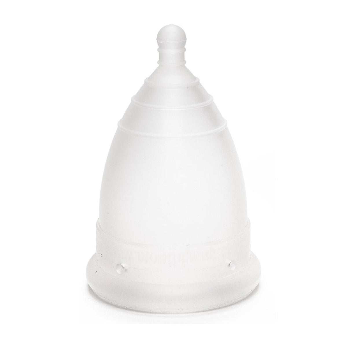 MonthlyCup Normal Menstruationstasse 22 ml in Klar, medizinisches Silikon, Ansicht von vorn