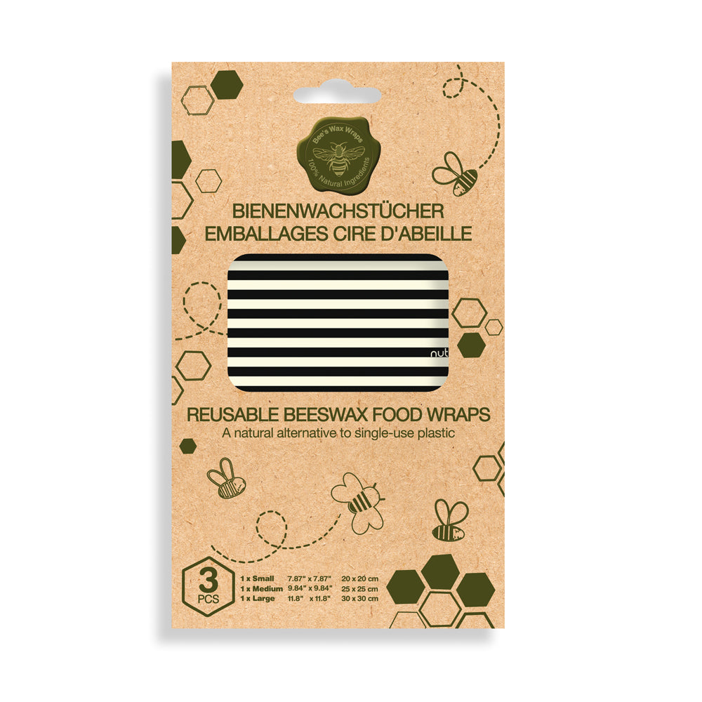 Nuts - ökologische Frischhaltefolie (100% Bienenwachs) - 3 Stück
