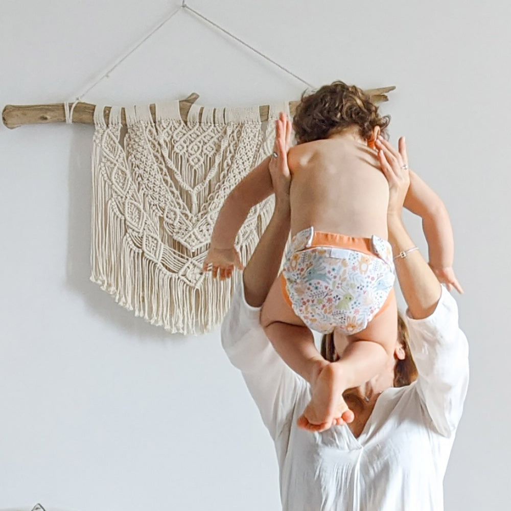 Culla di Teby (AI3) - Bio-Baumwolle Hybridwindel - (EINZELN) - Happy Rabbits