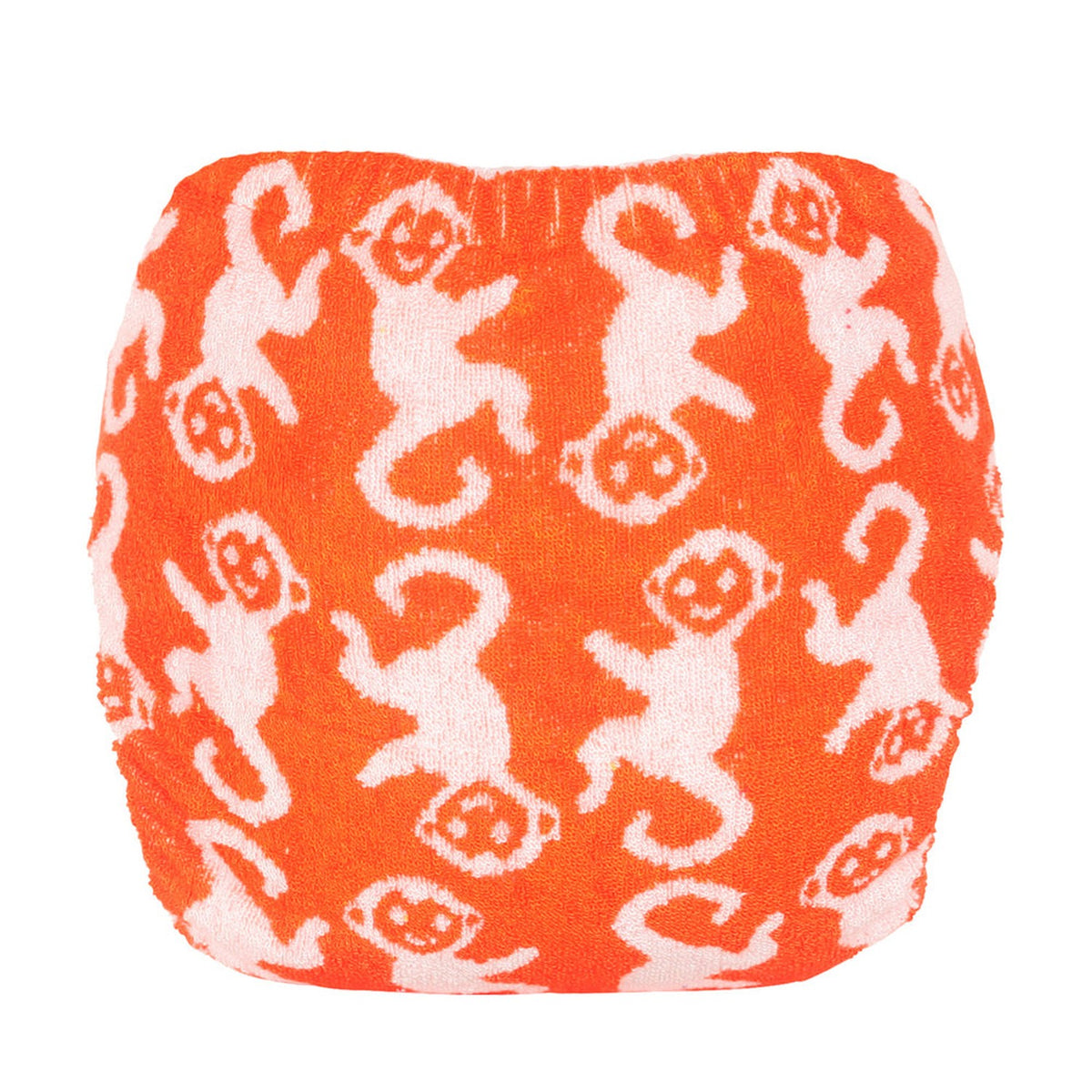 TotsBots Bamboozle Stretch Höschenwindel Newborn (2–8 kg) aus Bambusviskose im Design ChimPANTzee, Rückseite
