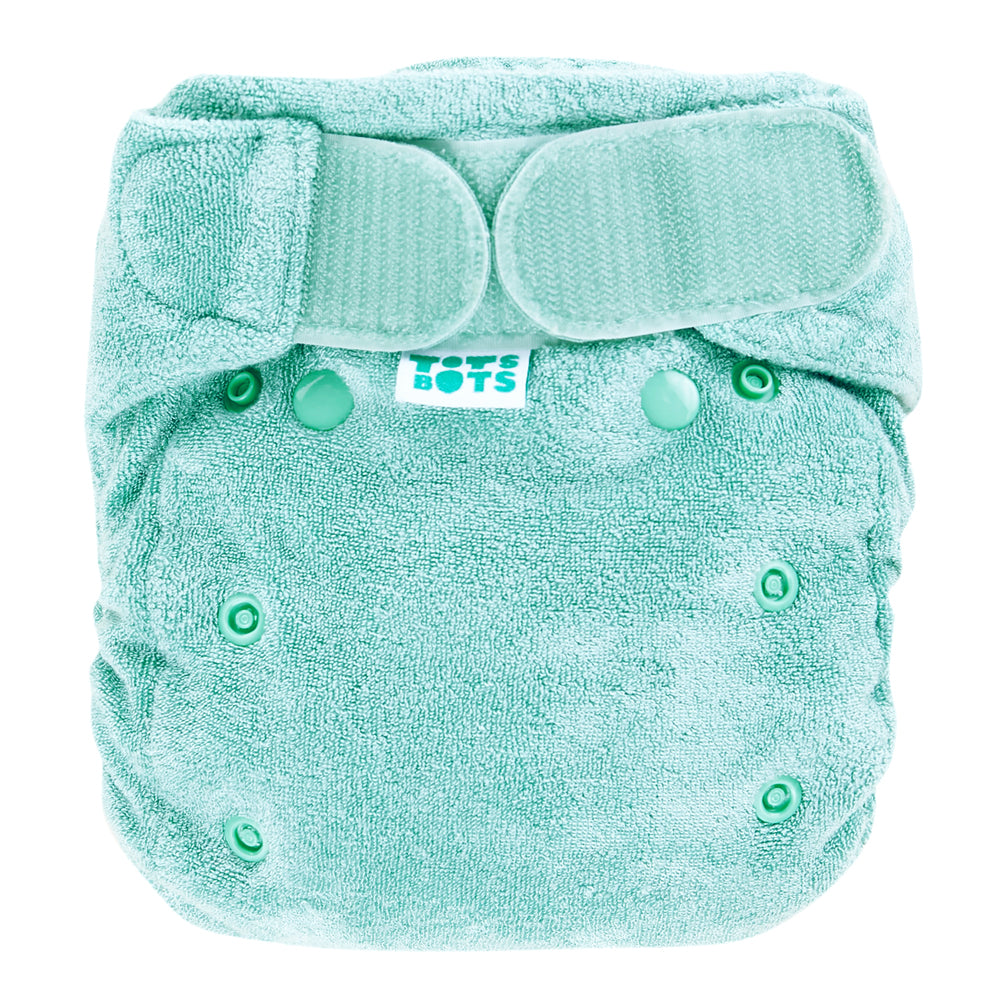 TotsBots Bamboozle Stretch Höschenwindel Newborn (2–8 kg) aus Bambusviskose im Design Moss
