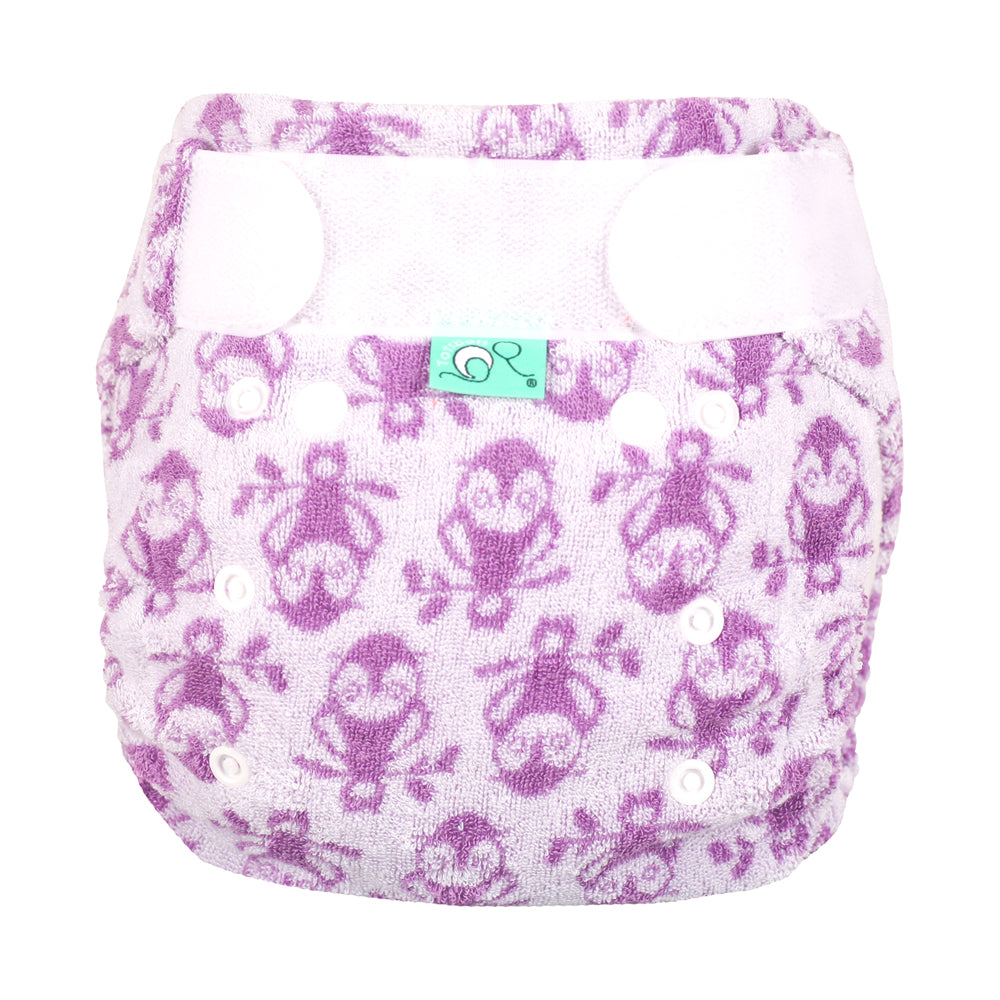 TotsBots Bamboozle Stretch Höschenwindel Newborn (2–8 kg) aus Bambusviskose im Design Owlbert