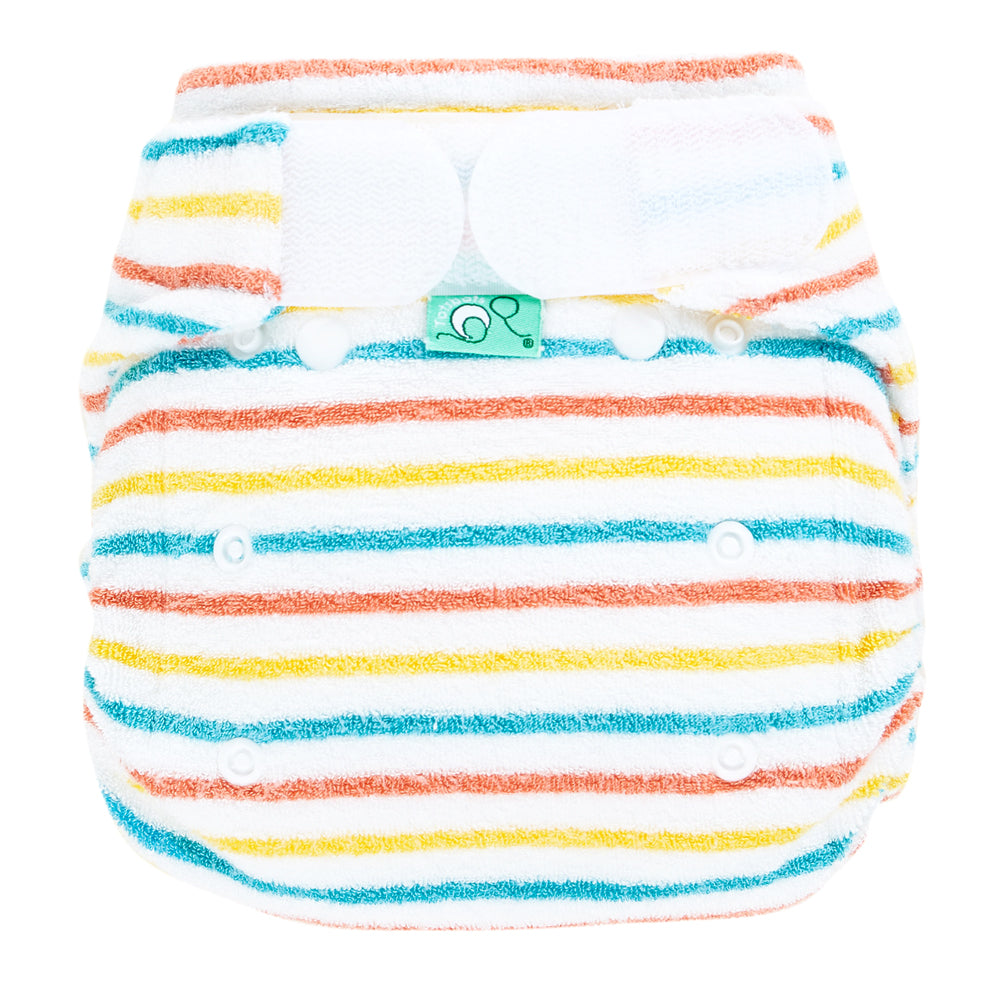 TotsBots Bamboozle Stretch Höschenwindel Newborn (2–8 kg) aus Bambusviskose im Design Stripee