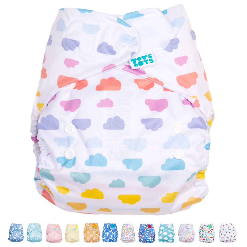 TotsBots Bamboozle Wrap (PeeNut) Überhose Newborn (2,5–8 kg) in verschiedenen Designs (Übersicht)