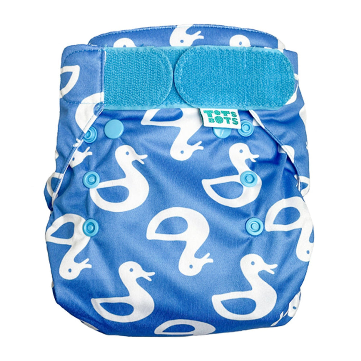 TotsBots Bamboozle Wrap (PeeNut V2.0) Überhose Newborn (2,5–8 kg) im Design Lucky Duck