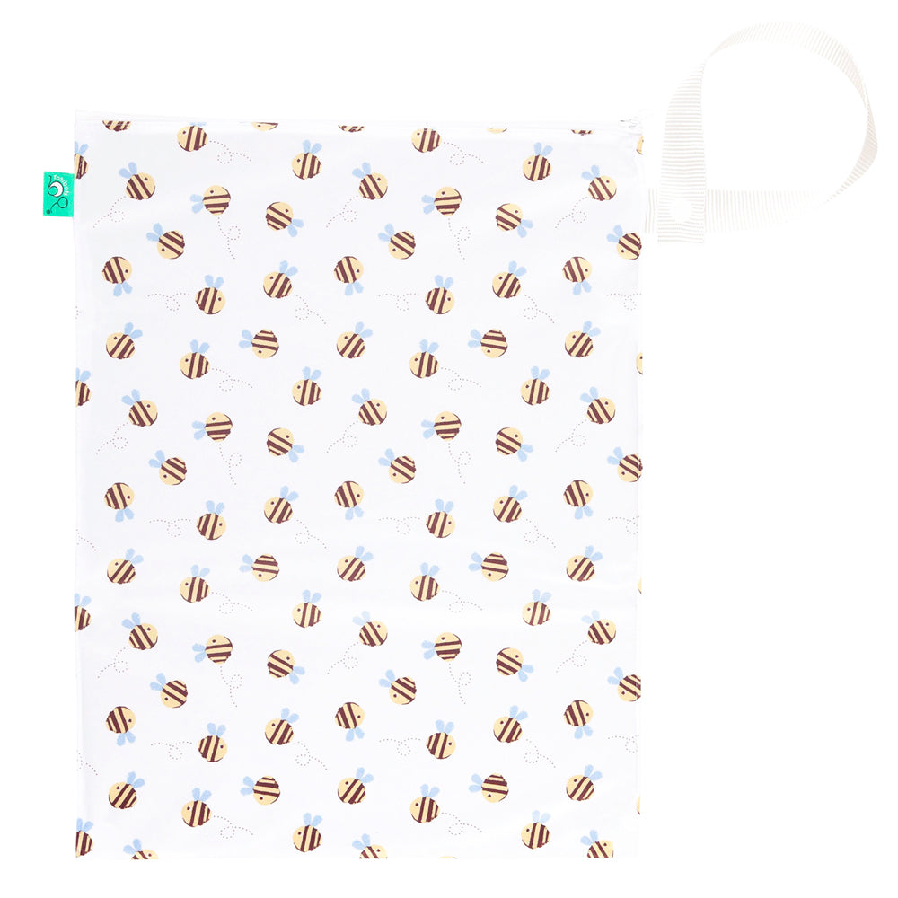 TotsBots Wetbag Gr. M (38 × 30 cm), wasserdichter Windelsack im Design Buzzy Bee