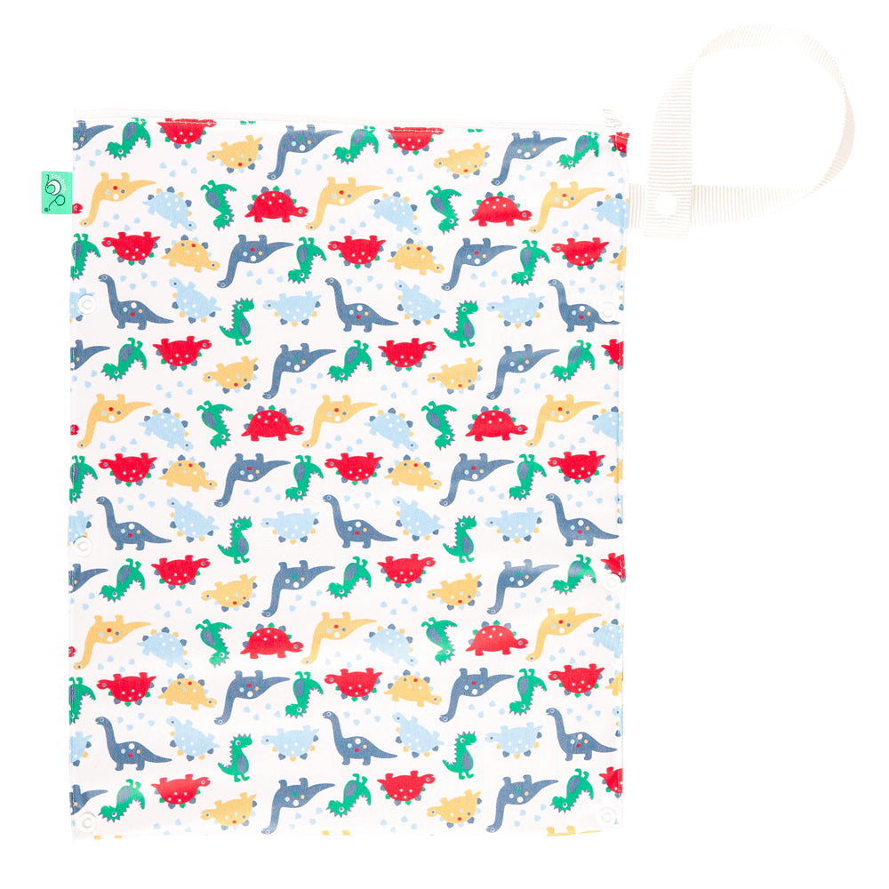 TotsBots Wetbag Gr. M (38 × 30 cm), wasserdichter Windelsack im Design Dino March