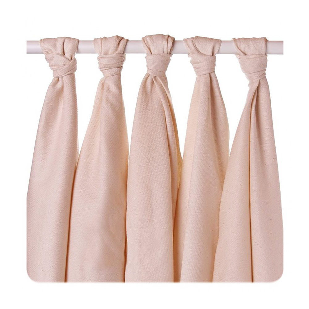 XKKO Mullwindeln - 100% Bio-Baumwolle (Birdseye cotton) - 5 Stück - 70x70cm