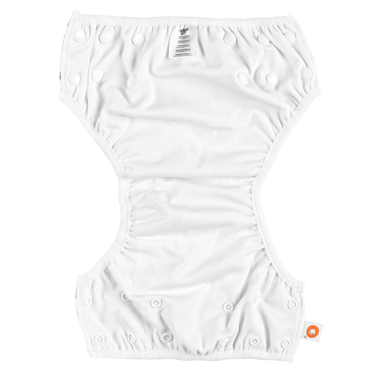 Innenansicht der XKKO Schwimmwindel Watercolour Polka Dots: weiches Innenmaterial und enge Beinbündchen