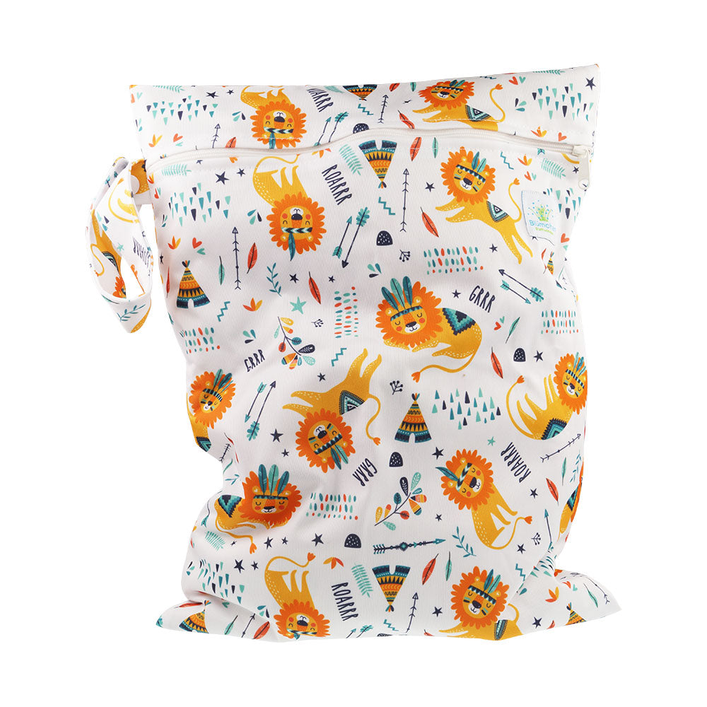 Blümchen - einfache Nasstasche (Wetbag) - Gr. M (41x29 cm)