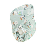 Blümchen - Eco Shell Überhose (2in1) - Klettverschluss - One Size (3-16 kg)