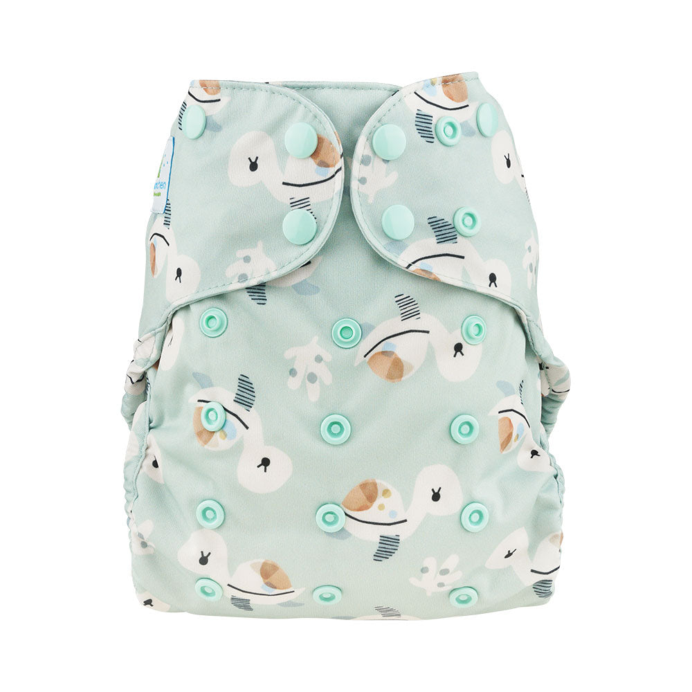 Blümchen - Eco Shell Überhose (2in1) - Druckverschluss - One Size (3-16 kg)