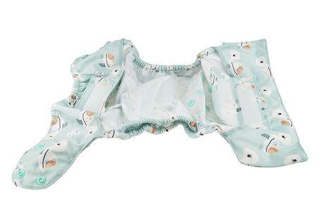 Blümchen - Eco Shell Überhose (2in1) - Druckverschluss - Newborn (3-6 kg)
