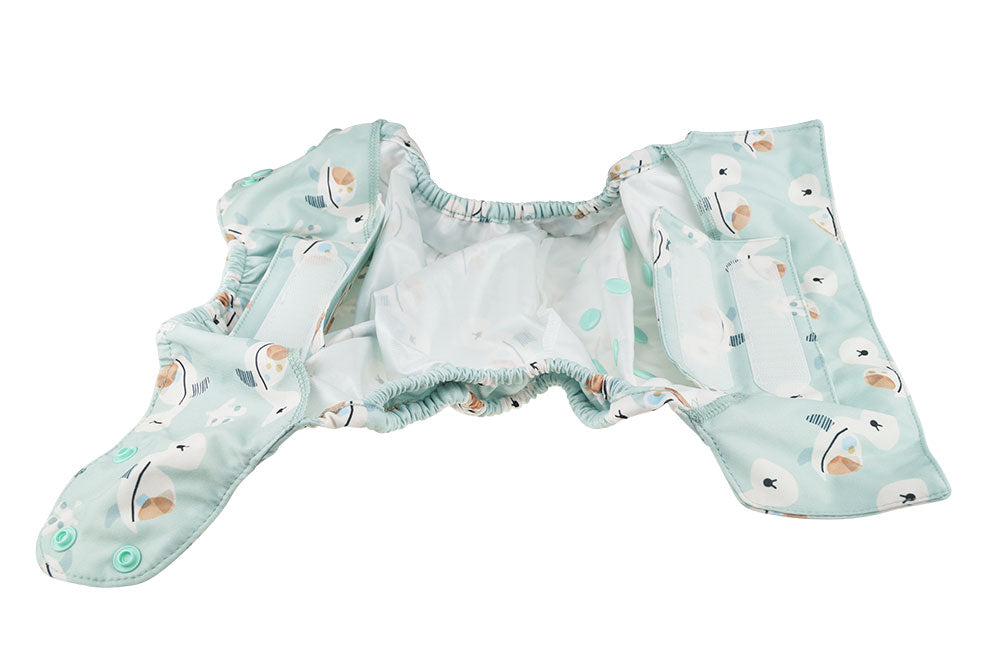 Blümchen - Eco Shell Überhose (2in1) - Druckverschluss - One Size (3-16 kg)