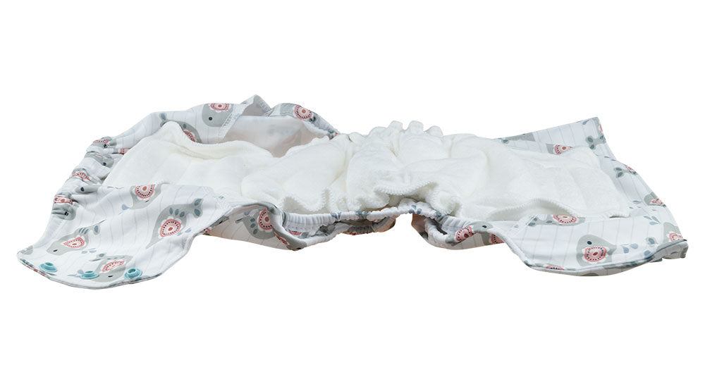 Blümchen - Eco Shell Überhose (2in1) - Druckverschluss - XL (8-25 kg)