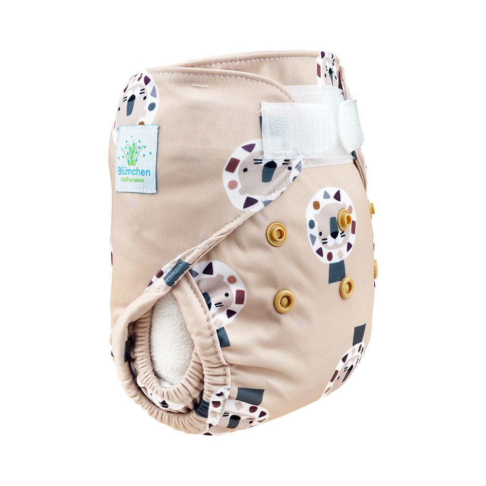 Blümchen - Eco Shell Überhose (2in1) - Klettverschluss - Newborn (3-6 kg)