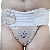 Blümchen - Kinder & Erwachsenen Stay-Dry-Stoffwindel (Inkontinenz Windel) - Cozy Lion