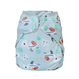 Blümchen - Eco Shell Überhose (2in1) - Druckverschluss - Newborn (3-6 kg)