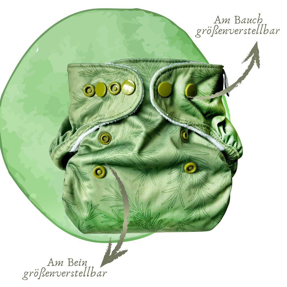 siebenKÄSEhoch - Premium Überhosen (Newborn 2,5-7 kg) - mit doppelten Beinbündchen